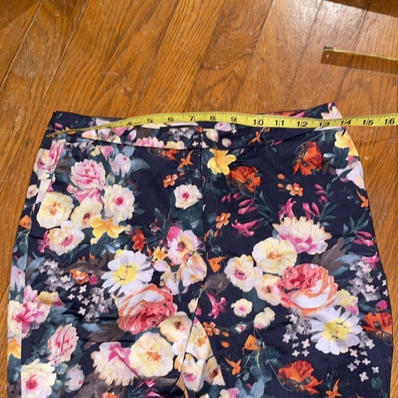 Mango MNG floral slack pants work slay fit fun cute chic office buisness - Picture 3 of 7